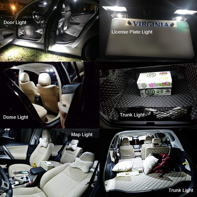 iBrightstar 9-30V Extremely Bright 561 562 567 564 Festoon Error Free 1.73" 44mm LED Bulbs for Interior Map Dome Luggage Compartment Lights, White - Image 2